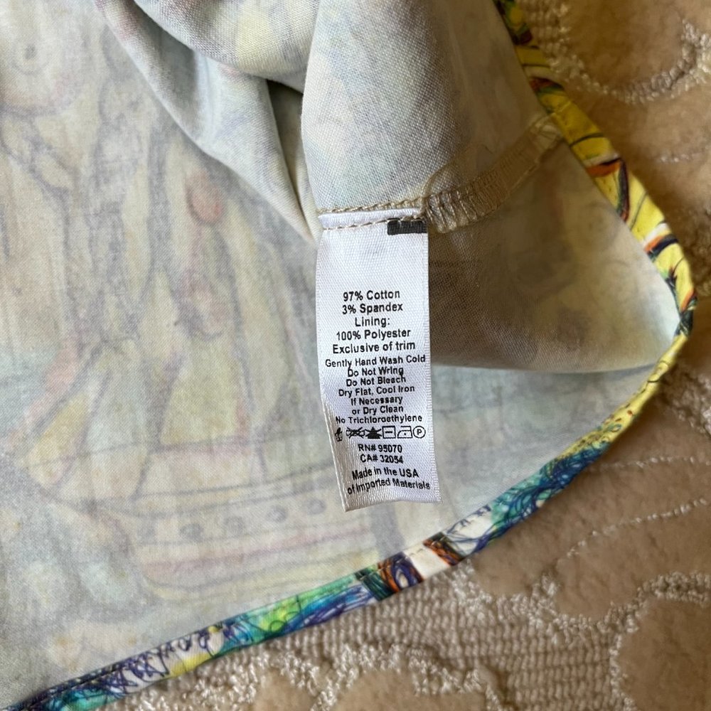 Weston Women's Large Peplum Sleeveless Multicolored Top - Picture 13 of 13